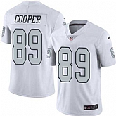 Nike Men & Women & Youth Raiders 89 Amari Cooper White Color Rush Limited Jersey,baseball caps,new era cap wholesale,wholesale hats
